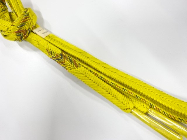 JAPANESE KIMONO / UNUSED HAND-TIED OBIJIME